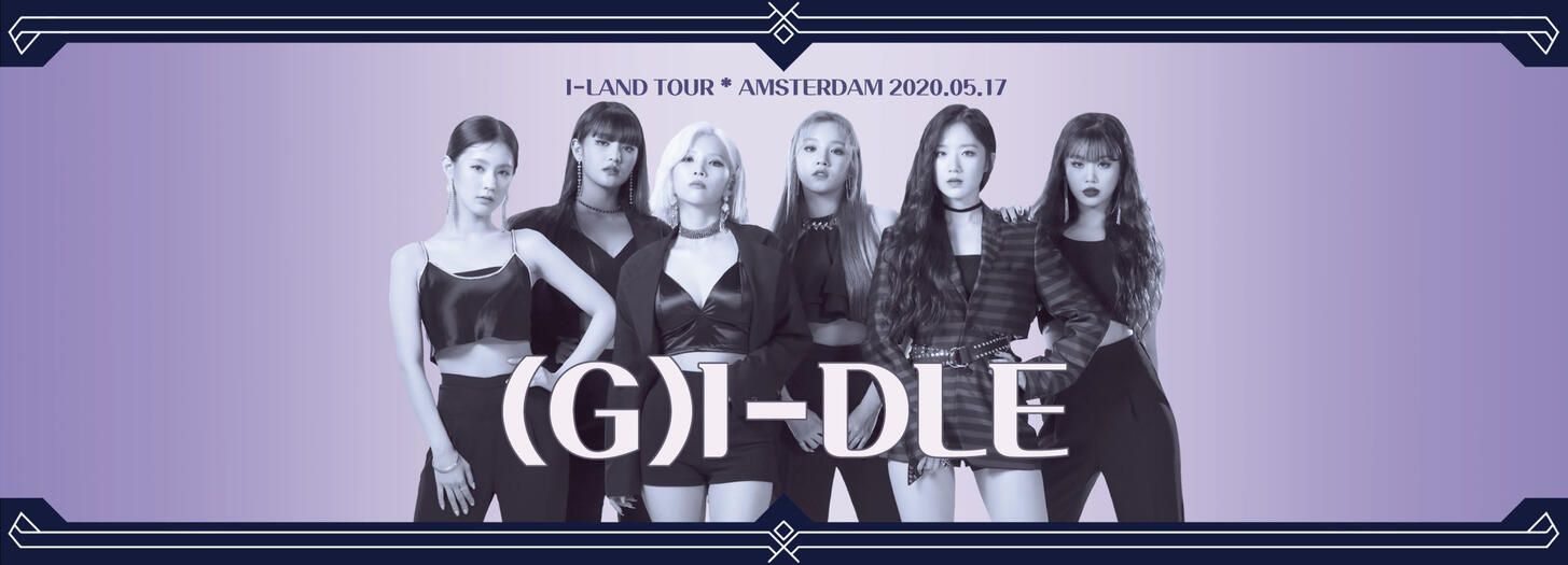 (G)I-DLE 2020 Banner A side purple ver (not printed)